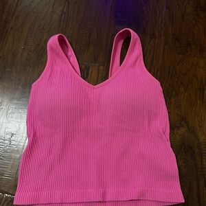 Altar'd State Pink Ribbed Tank Top Worn once!!!!